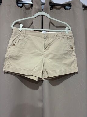 Old Navy Khaki Cuffed Chino Shorts